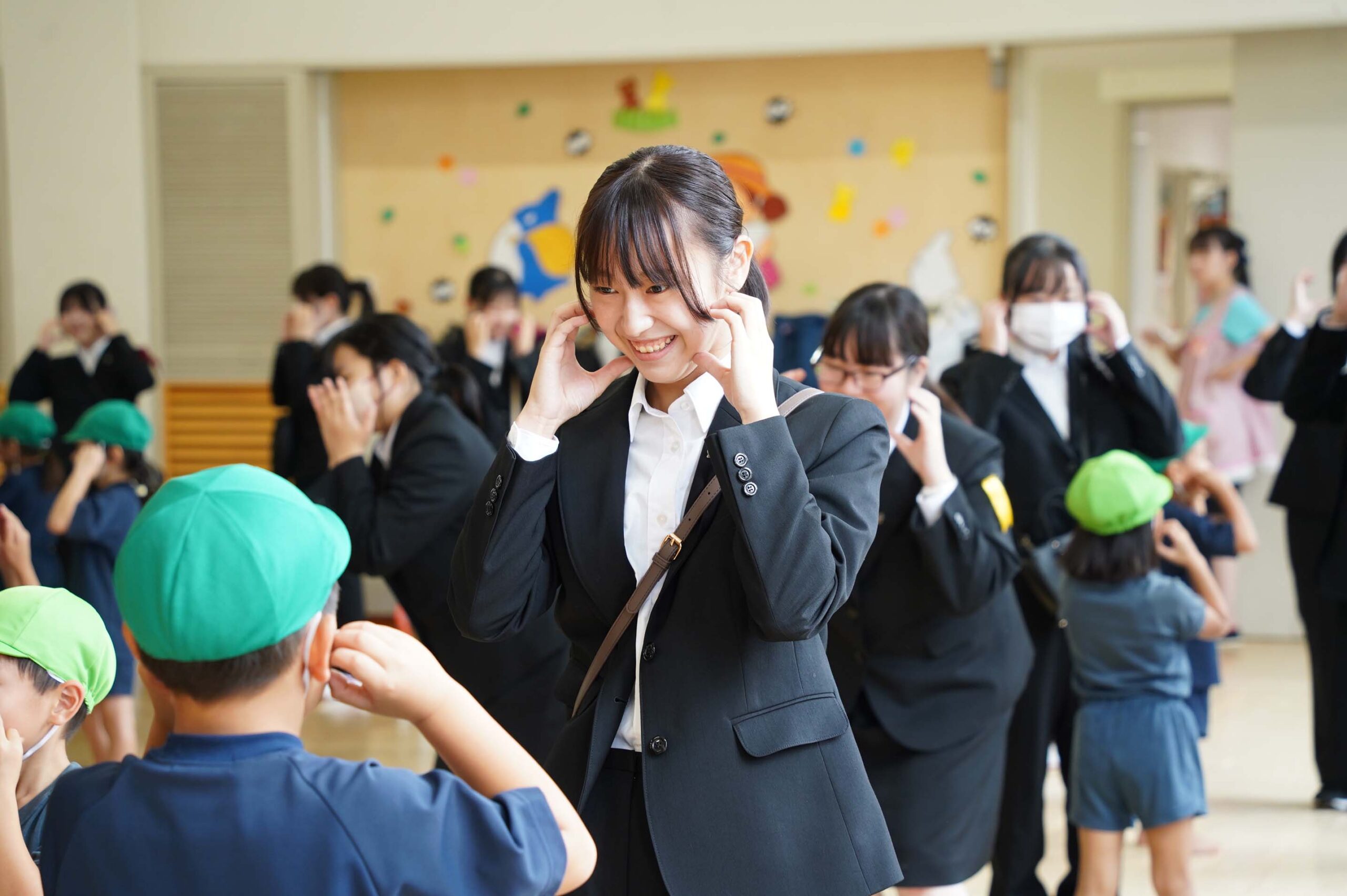 夢に向かって！1年生が附属幼稚園見学実習