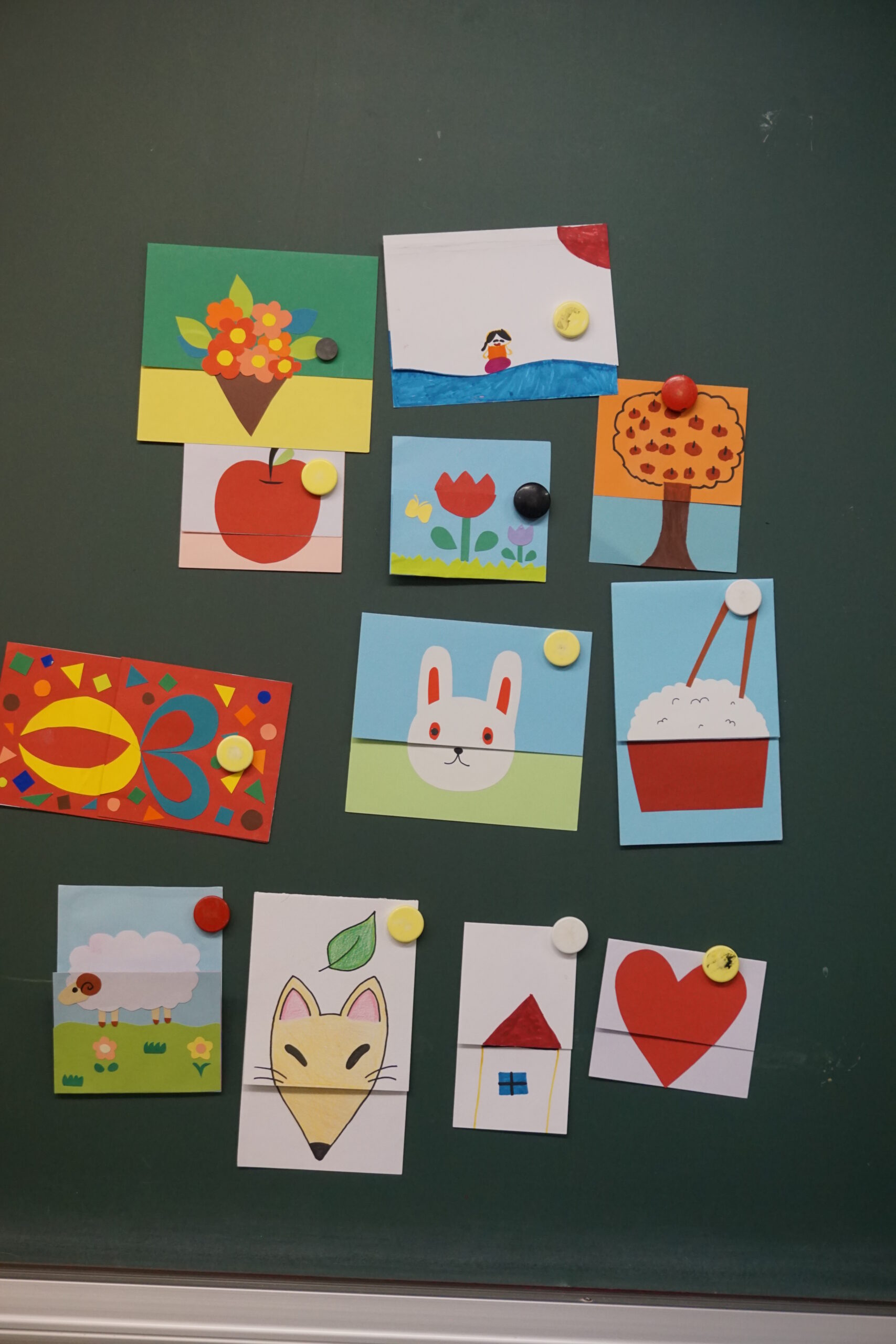 「変身カード」①　幼児と造形表現授業紹介