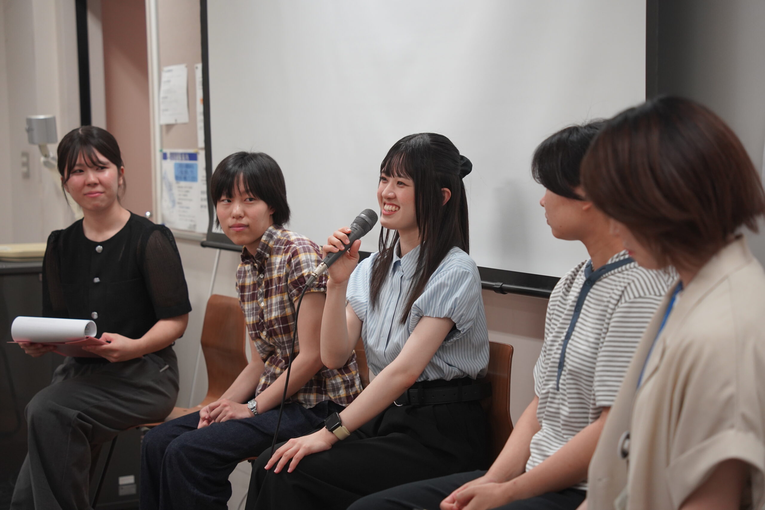 オープンキャンパスで 現役の先生として活躍する卒業生が「今の教育現場」を語ってくれました