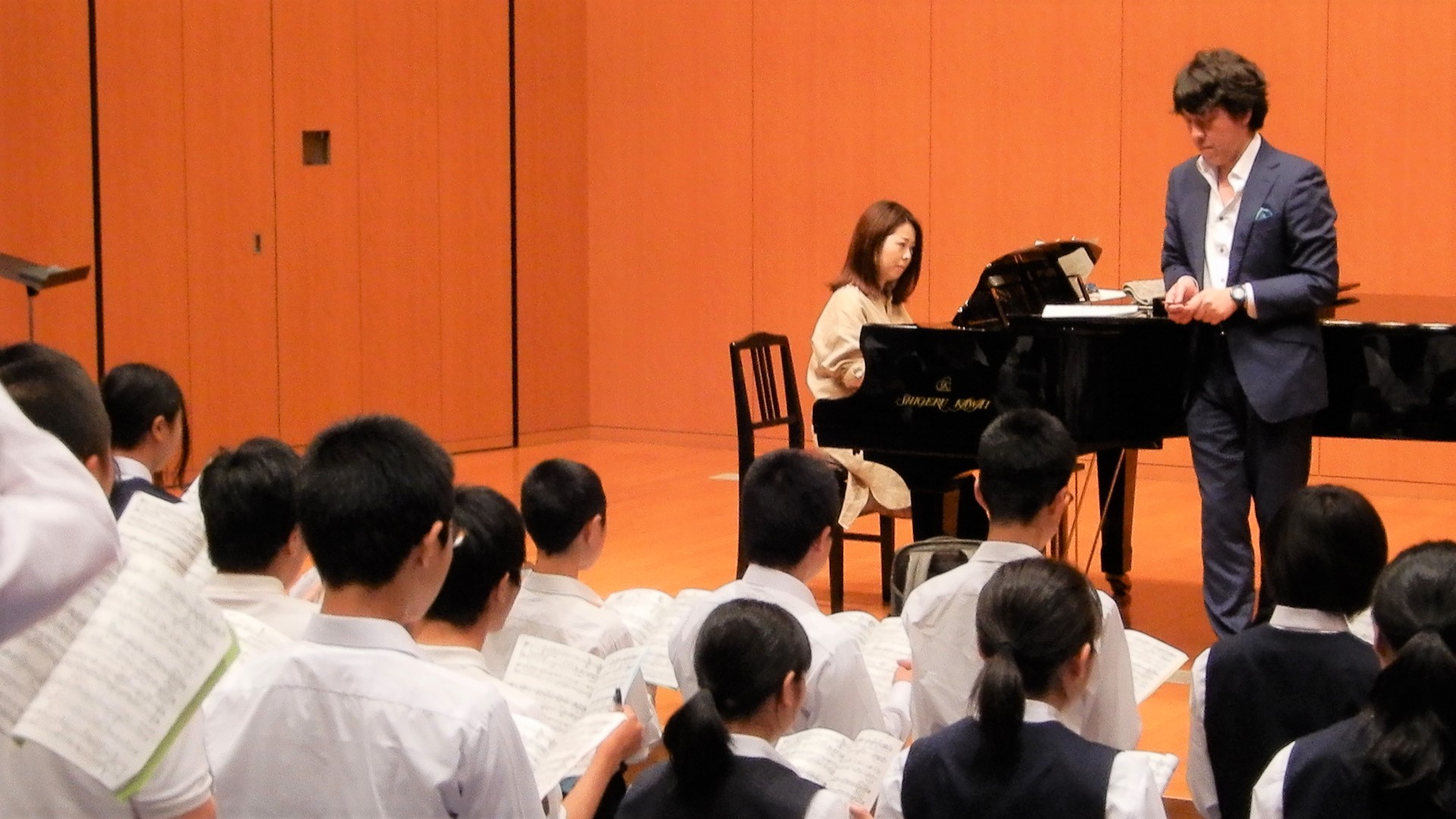 京都の中学生が今年も音楽学部で合唱授業を体験！