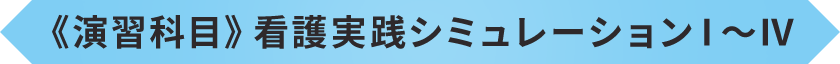 《演習科目》看護実践シミュレーションⅠ～Ⅳ