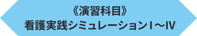 《演習科目》看護実践シミュレーションⅠ～Ⅳ